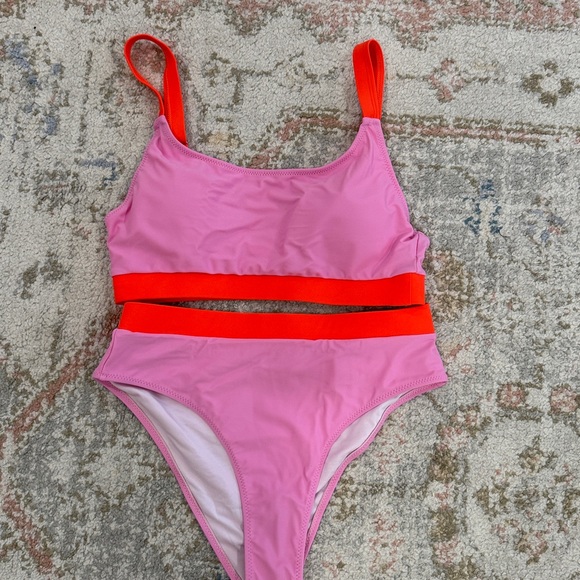 Other - Pink and Orange Two-piece swimsuit